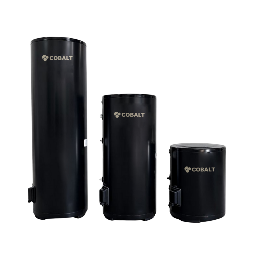 Cobalt RVS zonnestroomboilers voor opslag van overtollige zonne energie