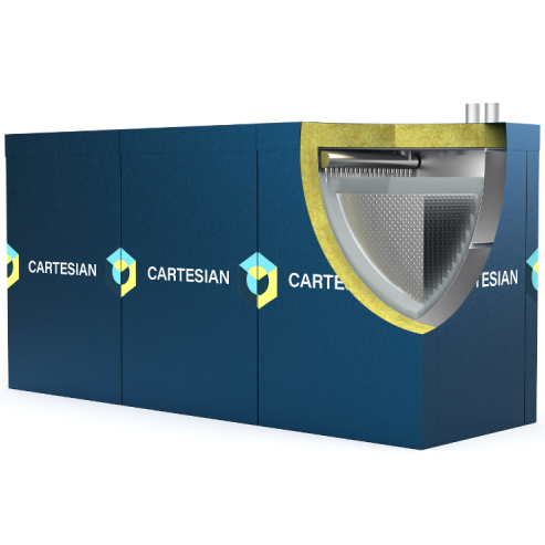 Cartesian Thermal Box PCM energieopslag systeem voor warmte en koudeopslag