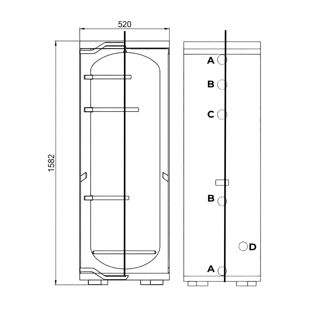 COBALT Solar Storage - RVS Zonnestroomboiler - 200